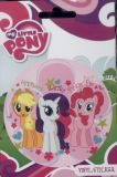 My Little Pony Vinyl Sticker: Applejack, Rarity, Pinkie Pie